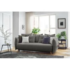 Canapé Droit Convertible BOBOCHIC - Canapé Droit Convertible NESSA Gris - Gris 8 Canapé Droit Convertible BOBOCHIC - Canapé Droit Convertible NESSA Gris - Gris -BOBOCHIC Soldes 2022 61060968 2