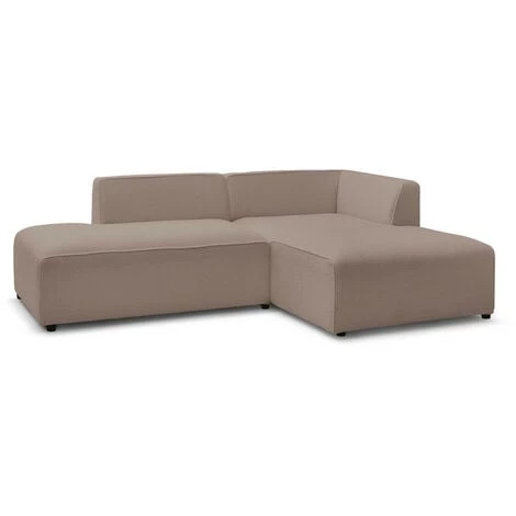 Canapé D'angle Fixe BOBOCHIC - Canapé D'angle Fixe MEGEVE Tissu Bouclette Angle Droit Marron Clair - Marron Clair 3 Canapé D'angle Fixe BOBOCHIC - Canapé D'angle Fixe MEGEVE Tissu Bouclette Angle Droit Marron Clair - Marron Clair