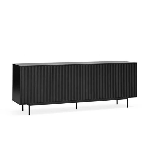 Buffets BOBOCHIC - Buffet 4 Portes 212 Cm SIERRA Noir - Noir 3 Buffets BOBOCHIC - Buffet 4 Portes 212 Cm SIERRA Noir - Noir