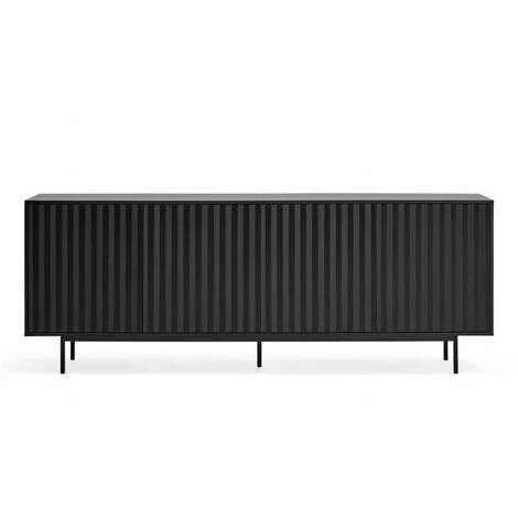 Buffets BOBOCHIC - Buffet 4 Portes 212 Cm SIERRA Noir - Noir 5 Buffets BOBOCHIC - Buffet 4 Portes 212 Cm SIERRA Noir - Noir – Image 3