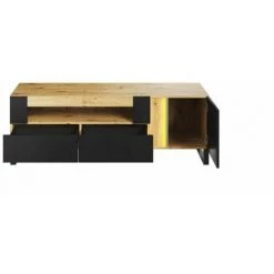 Meubles TV BOBOCHIC - Meuble TV 150 Cm GOUSTO Chêne Et Noir - Chêne Et Noir -BOBOCHIC Soldes 2022 61348871 4