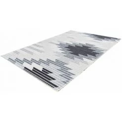 Tapis BOBOCHIC - Tapis Poil Court Rectangulaire SECRETO Motif Ethnique 80x150 Gris - Gris -BOBOCHIC Soldes 2022 61349080 4