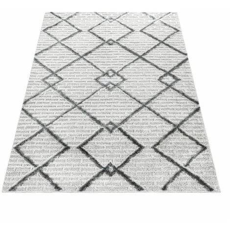 Tapis BOBOCHIC - Tapis Poils Courts TORRE Motif Graphique 80x80 Crème - Crème 4 Tapis BOBOCHIC - Tapis Poils Courts TORRE Motif Graphique 80x80 Crème - Crème – Image 2