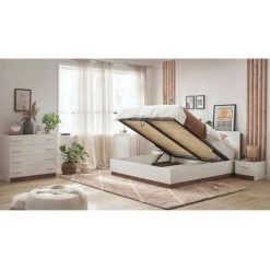 Chambre Complète BOBOCHIC - Ensemble ZENITA Avec Lit Coffre + Commode + 2 Chevets 140x200 - Blanc Et Chêne 10 Chambre Complète BOBOCHIC - Ensemble ZENITA Avec Lit Coffre + Commode + 2 Chevets 140x200 - Blanc Et Chêne -BOBOCHIC Soldes 2022 61349358 4