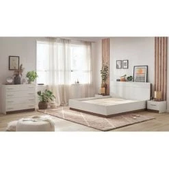 Chambre Complète BOBOCHIC - Ensemble ZENITA Avec Lit Coffre + Commode + 2 Chevets 140x200 - Blanc Et Chêne 11 Chambre Complète BOBOCHIC - Ensemble ZENITA Avec Lit Coffre + Commode + 2 Chevets 140x200 - Blanc Et Chêne -BOBOCHIC Soldes 2022 61349358 5