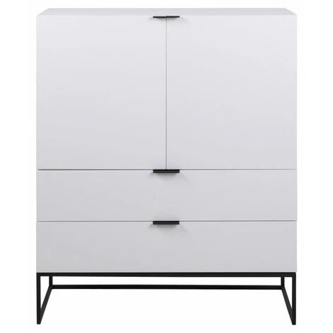Buffets BOBOCHIC - Buffet Haut 2 Portes 100 Cm KALO - Blanc 3 Buffets BOBOCHIC - Buffet Haut 2 Portes 100 Cm KALO - Blanc