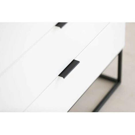 Buffets BOBOCHIC - Buffet Haut 2 Portes 100 Cm KALO - Blanc 5 Buffets BOBOCHIC - Buffet Haut 2 Portes 100 Cm KALO - Blanc – Image 3