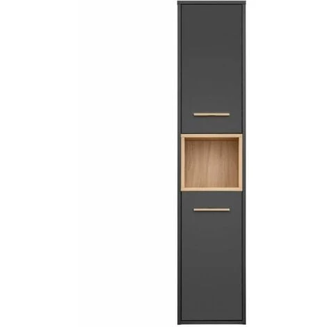 BOBOCHIC Colonne Salle De Bain 170 Cm BRUCE Chêne Et Graphite - Chêne Et Gris Anthracite 3 BOBOCHIC Colonne Salle De Bain 170 Cm BRUCE Chêne Et Graphite - Chêne Et Gris Anthracite