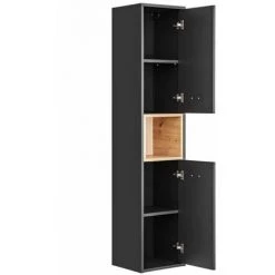 BOBOCHIC Colonne Salle De Bain 170 Cm BRUCE Chêne Et Graphite - Chêne Et Gris Anthracite 9 BOBOCHIC Colonne Salle De Bain 170 Cm BRUCE Chêne Et Graphite - Chêne Et Gris Anthracite -BOBOCHIC Soldes 2022 61350661 3