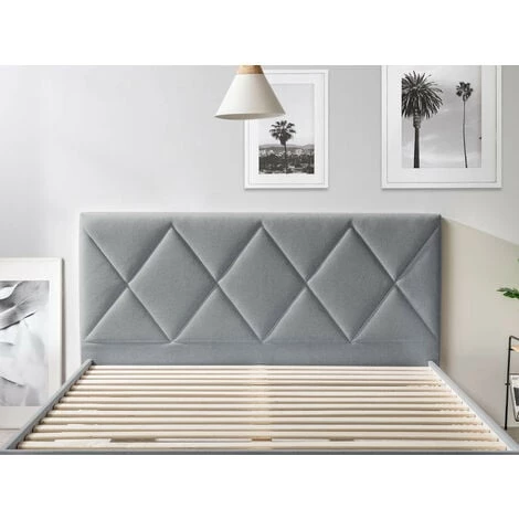 Tête De Lit BOBOCHIC - Tête De Lit 150 Cm PANTHEON 150 Gris Clair - Gris Clair 4 Tête De Lit BOBOCHIC - Tête De Lit 150 Cm PANTHEON 150 Gris Clair - Gris Clair – Image 2