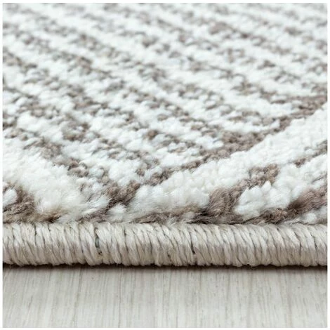 Tapis BOBOCHIC - Tapis Poils Courts PRINCEZA Motif Graphique 80x150 Beige - Beige 5 Tapis BOBOCHIC - Tapis Poils Courts PRINCEZA Motif Graphique 80x150 Beige - Beige – Image 3