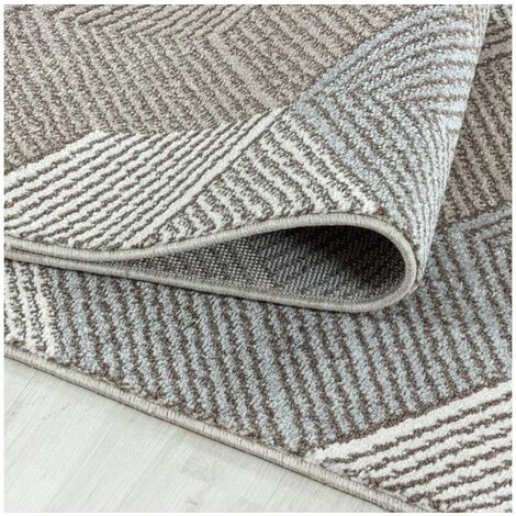 Tapis BOBOCHIC - Tapis Poils Courts PRINCEZA Motif Graphique 80x150 Beige - Beige 6 Tapis BOBOCHIC - Tapis Poils Courts PRINCEZA Motif Graphique 80x150 Beige - Beige – Image 4