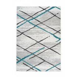 Tapis BOBOCHIC - Tapis Poils Courts KRISTA Motif Contemporain - Blanc -BOBOCHIC Soldes 2022 62045182 3