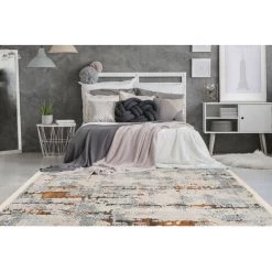 Tapis BOBOCHIC - Tapis Poils Courts TENZO Motif Vintage - Gris -BOBOCHIC Soldes 2022 62045200 2