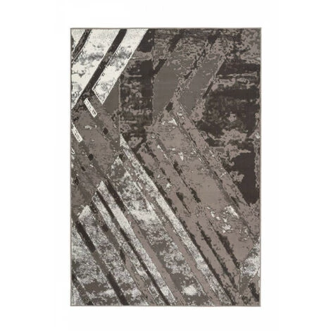 Tapis BOBOCHIC - Tapis Fabrication Artisanale LUCIO Motif Contemporain - Gris 5 Tapis BOBOCHIC - Tapis Fabrication Artisanale LUCIO Motif Contemporain - Gris – Image 3