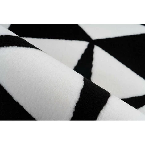 Tapis BOBOCHIC - Tapis Poils Courts YOUMKA Motif Contemporain - Blanc 7 Tapis BOBOCHIC - Tapis Poils Courts YOUMKA Motif Contemporain - Blanc – Image 5