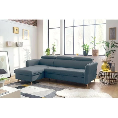 Canapés D'angle Convertibles BOBOCHIC - Canapé D'angle Réversible Convertible Avec Coffre MARCUS Bleu - Bleu 7 Canapés D'angle Convertibles BOBOCHIC - Canapé D'angle Réversible Convertible Avec Coffre MARCUS Bleu - Bleu – Image 5
