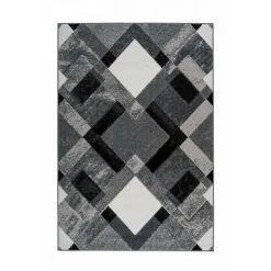 Tapis BOBOCHIC - Tapis Fabrication Artisanale LUCIO Motif Contemporain - Gris -BOBOCHIC Soldes 2022 62073312 3