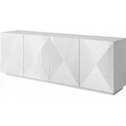 Buffets BOBOCHIC - Buffet 4 Portes 200 Cm ALICE Blanc Mat - Blanc Mat -BOBOCHIC Soldes 2022 62073821 3