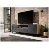 Meubles TV BOBOCHIC - Meuble TV 167 Cm ALICE Pieds En Métal Gris & Bois Naturel - Gris & Bois Naturel -BOBOCHIC Soldes 2022 62095102 1