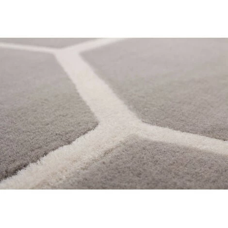 Tapis BOBOCHIC - Tapis Poils Courts IRMA Motif Graphique - Taupe 6 Tapis BOBOCHIC - Tapis Poils Courts IRMA Motif Graphique - Taupe – Image 4