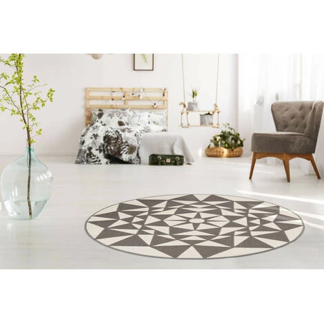 Tapis BOBOCHIC - Tapis Poils Courts YOUMKA Motif Contemporain - Crème 4 Tapis BOBOCHIC - Tapis Poils Courts YOUMKA Motif Contemporain - Crème – Image 2