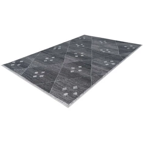 Tapis BOBOCHIC - Tapis Poils Courts KRISTA Motif Contemporain - Gris 3 Tapis BOBOCHIC - Tapis Poils Courts KRISTA Motif Contemporain - Gris