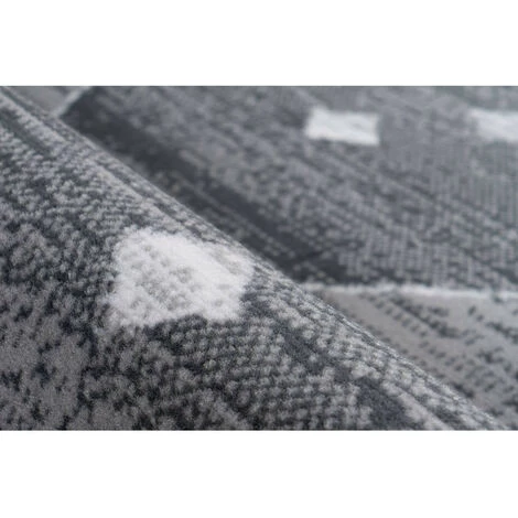 Tapis BOBOCHIC - Tapis Poils Courts KRISTA Motif Contemporain - Gris 6 Tapis BOBOCHIC - Tapis Poils Courts KRISTA Motif Contemporain - Gris – Image 4