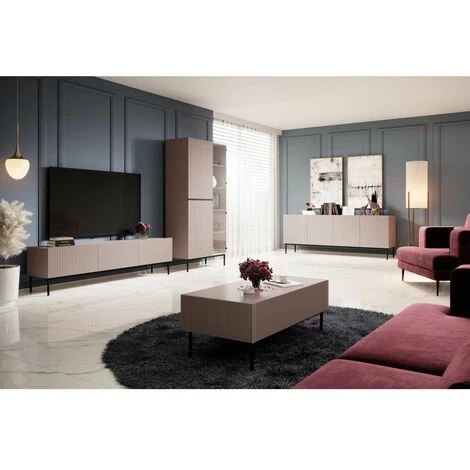 Tables Basses BOBOCHIC - Table Basse KASHA Pieds Noir Rose - Rose 3 Tables Basses BOBOCHIC - Table Basse KASHA Pieds Noir Rose - Rose