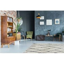 Tapis BOBOCHIC - Tapis Poils Mi-long MEDINA Motif Contemporain - Noir -BOBOCHIC Soldes 2022 62471411 2