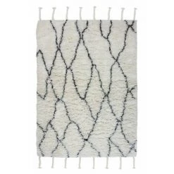 Tapis BOBOCHIC - Tapis Poils Mi-long MEDINA Motif Contemporain - Noir -BOBOCHIC Soldes 2022 62471411 3