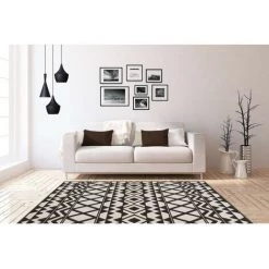 Tapis BOBOCHIC - Tapis Poils Courts SAFI Motif Ethnique - Marron -BOBOCHIC Soldes 2022 62471719 2
