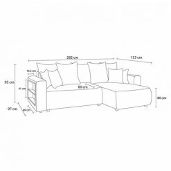 Canapés D'angle Convertibles BOBOCHIC - Canapé D'angle Convertible Réversible Coffre Tablette ENVY Tissu Bouclette Blanc - Blanc 11 Canapés D'angle Convertibles BOBOCHIC - Canapé D'angle Convertible Réversible Coffre Tablette ENVY Tissu Bouclette Blanc - Blanc -BOBOCHIC Soldes 2022 62472331 5