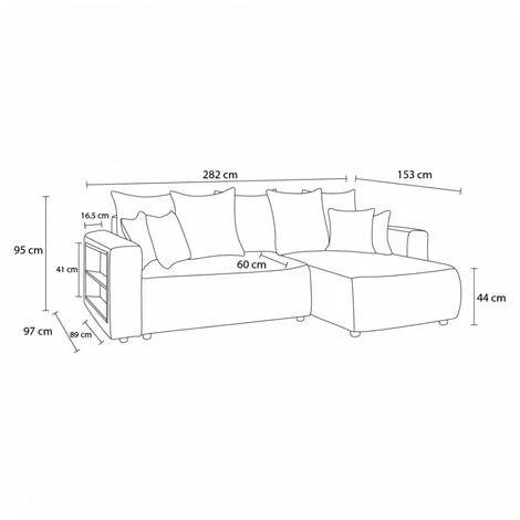 Canapés D'angle Convertibles BOBOCHIC - Canapé D'angle Convertible Réversible Coffre Tablette ENVY Tissu Bouclette Blanc - Blanc 7 Canapés D'angle Convertibles BOBOCHIC - Canapé D'angle Convertible Réversible Coffre Tablette ENVY Tissu Bouclette Blanc - Blanc – Image 5