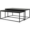 Tables Basses BOBOCHIC - Tables Basses Gigognes KIMY Placage Frêne Noir - Noir