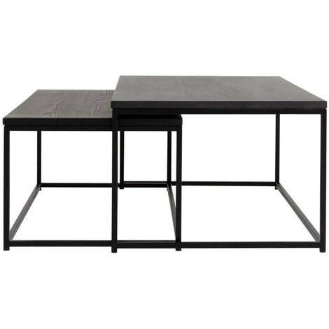 Tables Basses BOBOCHIC - Tables Basses Gigognes KIMY Placage Frêne Noir - Noir 7 Tables Basses BOBOCHIC - Tables Basses Gigognes KIMY Placage Frêne Noir - Noir – Image 5