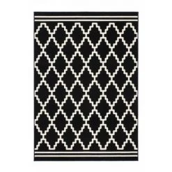 Tapis BOBOCHIC - Tapis Poils Courts IRMA Motif Graphique - Noir -BOBOCHIC Soldes 2022 62472533 3