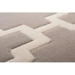 Tapis BOBOCHIC - Tapis Poils Courts IRMA Motif Graphique - Taupe -BOBOCHIC Soldes 2022 62472605 4