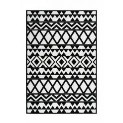 Tapis BOBOCHIC - Tapis Poils Courts SAFI Motif Ethnique - Noir -BOBOCHIC Soldes 2022 62473276 3