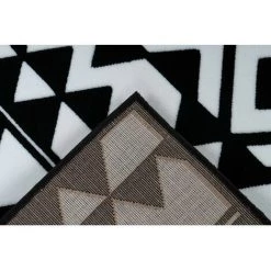 Tapis BOBOCHIC - Tapis Poils Courts SAFI Motif Ethnique - Noir -BOBOCHIC Soldes 2022 62473276 5