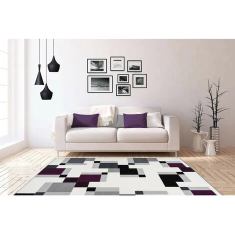 Tapis BOBOCHIC - Tapis Fabrication Artisanale LUCIO Motif Contemporain - Ivoire 4 Tapis BOBOCHIC - Tapis Fabrication Artisanale LUCIO Motif Contemporain - Ivoire – Image 2