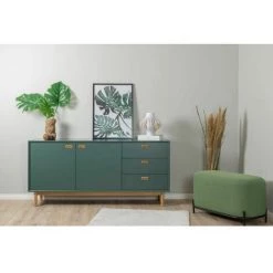 Buffets BOBOCHIC - Buffet 2 Portes 170 Cm KIARA Vert - Vert -BOBOCHIC Soldes 2022 62479236 3