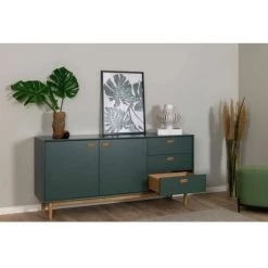 Buffets BOBOCHIC - Buffet 2 Portes 170 Cm KIARA Vert - Vert -BOBOCHIC Soldes 2022 62479236 4