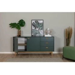 Buffets BOBOCHIC - Buffet 2 Portes 170 Cm KIARA Vert - Vert -BOBOCHIC Soldes 2022 62479236 5