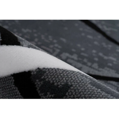 Tapis BOBOCHIC - Tapis Poils Courts KRISTA Motif Contemporain - Gris 6 Tapis BOBOCHIC - Tapis Poils Courts KRISTA Motif Contemporain - Gris – Image 4