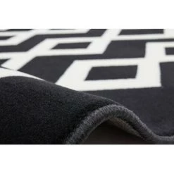 Tapis BOBOCHIC - Tapis Fabrication Artisanale IGLI Motif Contemporain - Noir -BOBOCHIC Soldes 2022 62479910 4