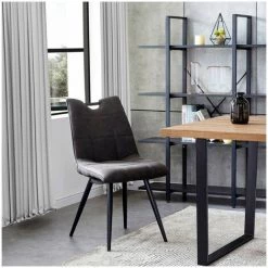 Chaise Et Fauteuil De Table BOBOCHIC - Lot De 2 Chaises De Table EILO Marron - Marron -BOBOCHIC Soldes 2022 62480081 3