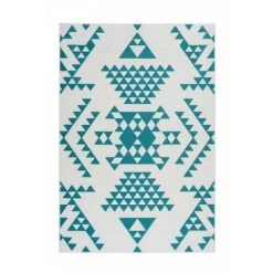 Tapis BOBOCHIC - Tapis Poils Courts ZIKA Motif Ethnique - Blanc -BOBOCHIC Soldes 2022 62480355 3