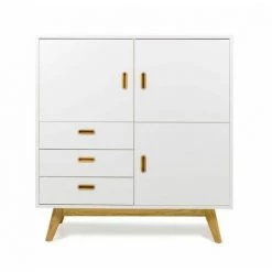 Buffets BOBOCHIC - Buffet 3 Portes 114 Cm BAYRA - Blanc -BOBOCHIC Soldes 2022 62480578 3