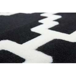 Tapis BOBOCHIC - Tapis Poils Courts IRMA Motif Graphique - Noir -BOBOCHIC Soldes 2022 62486607 4